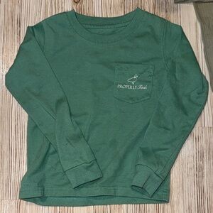 Kids Green Long Sleeve Shirt 18 month
